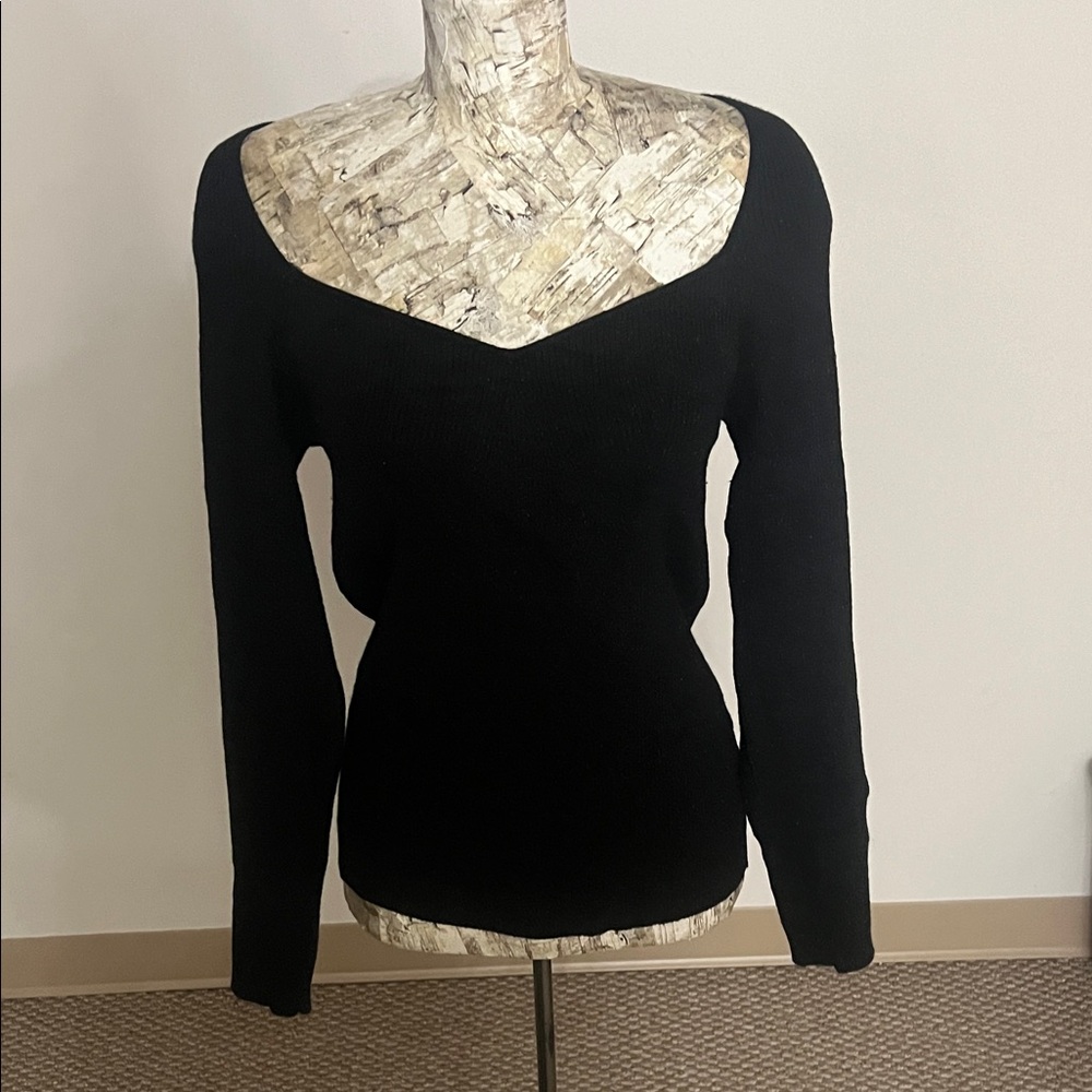 #54 Reitman’s Rock n shine XXL Sparkles  Black Off-the-Shoulder Sweater